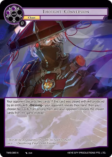 Thought Conversion (TWS-085 N), The War of the Suns — Force of Will card price