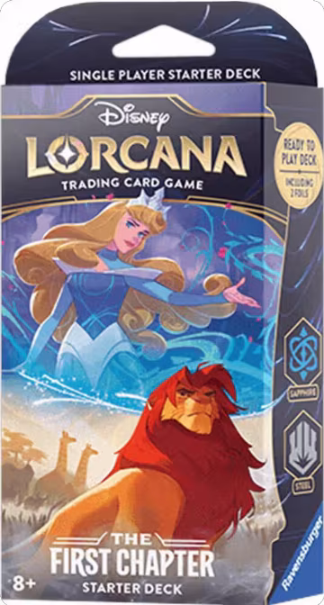 Disney Lorcana: The First Chapter Starter Deck (Sapphire & Steel), The First Chapter — Lorcana sealed product price