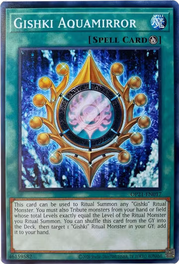 Gishki Aquamirror (OP21-EN017), OTS Tournament Pack 21 — Yu-Gi-Oh! card price
