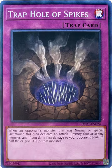 Trap Hole of Spikes (OP21-EN024), OTS Tournament Pack 21 — Yu-Gi-Oh! card price