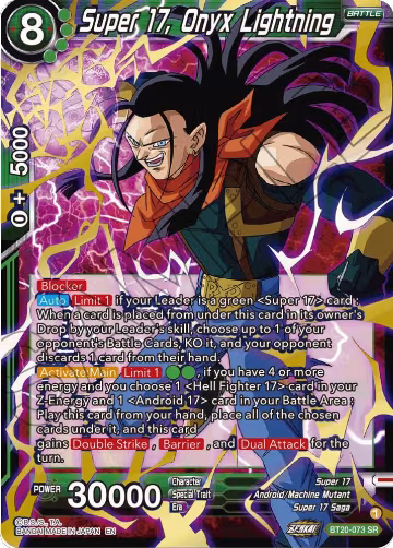 Super 17, Onyx Lightning (BT20-073), Power Absorbed — DB Super card price