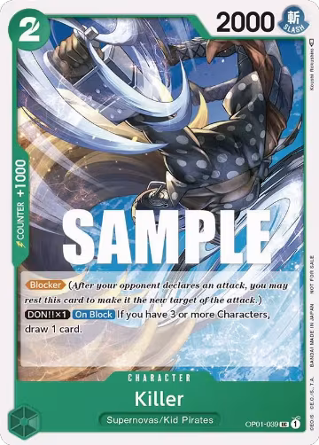 Killer (Promotion Pack 2023) (OP01-039), One Piece Promotion Cards — One Piece card price