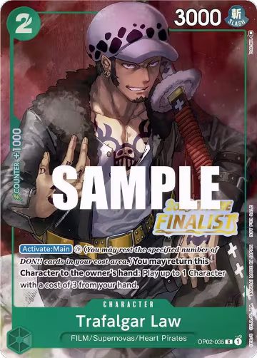 Trafalgar Law (Offline Regional 2023) [Finalist] (OP02-035), One Piece Promotion Cards — One Piece card price