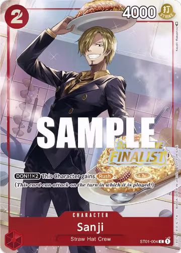 Sanji (Offline Regional 2023) [Finalist] (ST01-004), One Piece Promotion Cards — One Piece card price