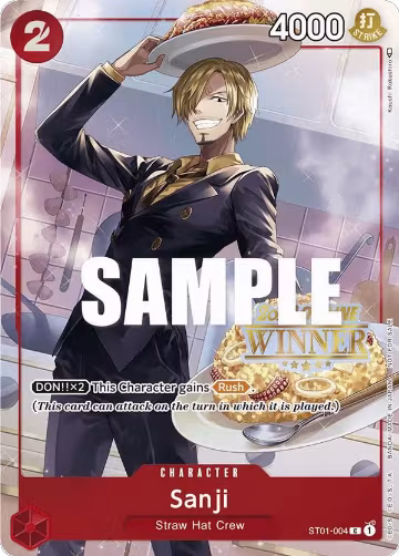 Sanji (Offline Regional 2023) [Winner] (ST01-004), One Piece Promotion Cards — One Piece card price