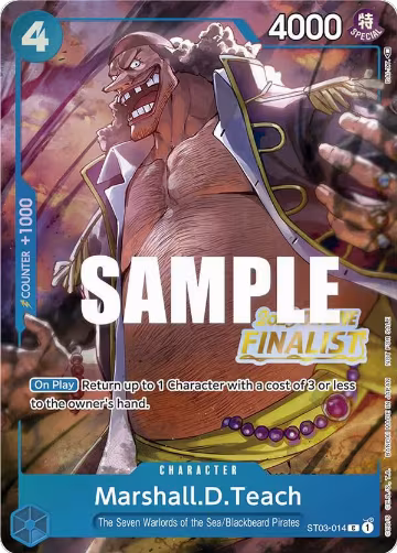 Marshall.D.Teach (Offline Regional 2023) [Finalist] (ST03-014), One Piece Promotion Cards — One Piece card price