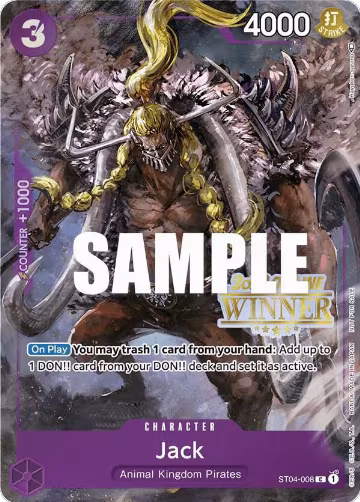 Jack (Offline Regional 2023) [Winner] (ST04-008), One Piece Promotion Cards — One Piece card price