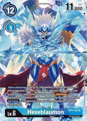 Hexeblaumon (Alternate Art) (BT5-032 SR), Dimensional Phase — Digimon card price