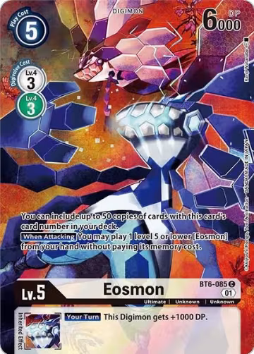 Eosmon (Alternate Art) (BT6-085 C), Dimensional Phase — Digimon card price