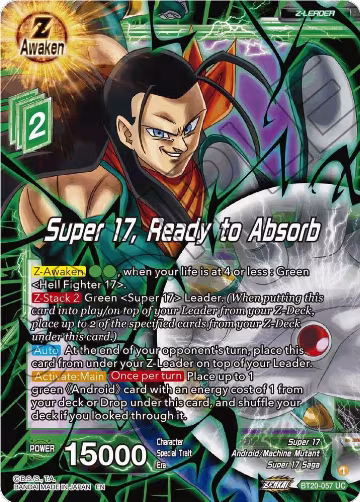 Super 17, Ready to Absorb (BT20-057), Power Absorbed — DB Super card price