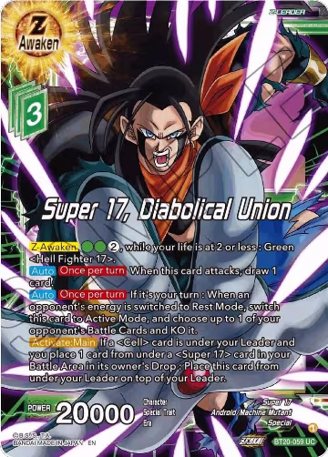 Super 17, Diabolical Union (BT20-059), Power Absorbed — DB Super card price