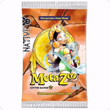 Native: First Edition Booster Pack, Native: First Edition — MetaZoo sealed product price