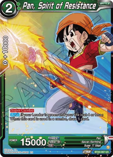 Pan, Spirit of Resistance (BT20-067), Power Absorbed — DB Super card price