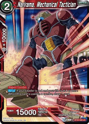 Narirama, Mechanical Tactician (BT20-020), Power Absorbed — DB Super card price