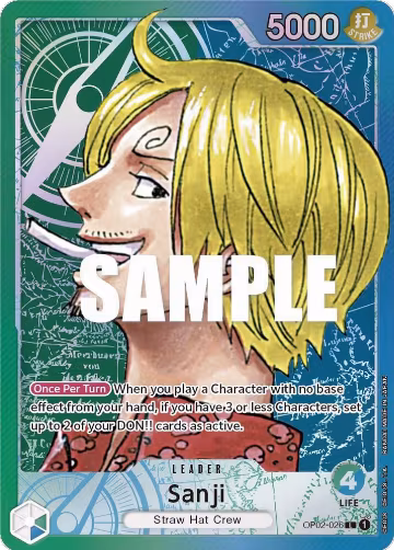 Sanji (Alternate Art) (OP02-026) — card price