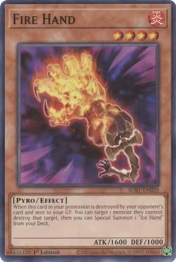 Fire Hand (SDBT-EN020) — card price