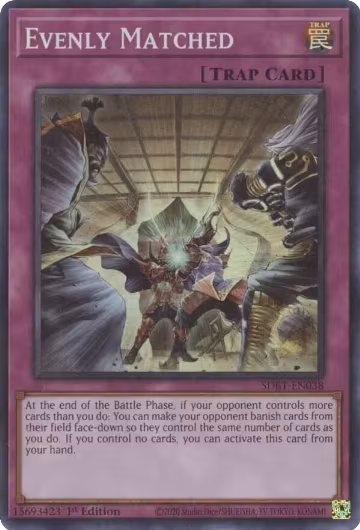 Evenly Matched (SDBT-EN038), Structure Deck: Beware of Traptrix — Yu-Gi-Oh! card price