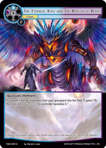 The Ethereal King and The Dragon of Death (TWS-095 N), The War of the Suns — Force of Will card price