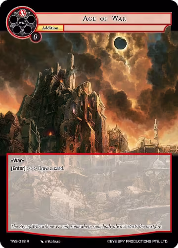 Age of War (TWS-018 R), The War of the Suns — Force of Will card price