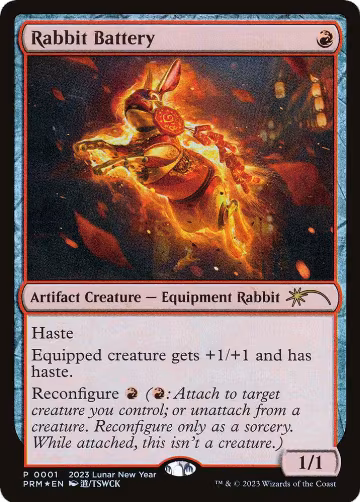 Rabbit Battery (Year of the Rabbit 2023) (1), Unique and Miscellaneous Promos — Magic card price