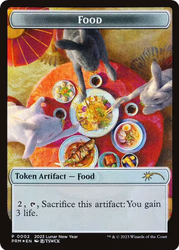 Food Token (Year of the Rabbit 2023) (2), Unique and Miscellaneous Promos — Magic card price