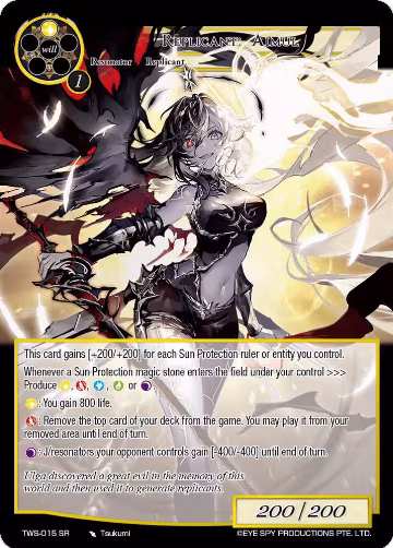 Replicant: Aimul (TWS-015 SR), The War of the Suns — Force of Will card price