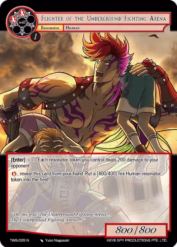 Flighter of the Underground Fighting Arena (TWS-025 N), The War of the Suns — Force of Will card price