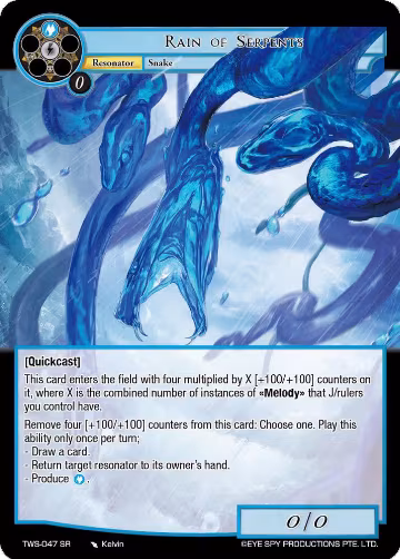 Rain of Serpents (TWS-047 SR), The War of the Suns — Force of Will card price