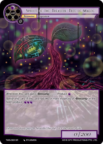 Sprout of the Treasure Tree of Magog (TWS-083 SR), The War of the Suns — Force of Will card price