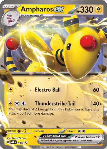 Ampharos ex - 016 (016), Scarlet & Violet Promo Cards — Pokémon card price