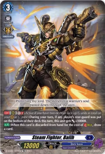 Steam Fighter, Balih (D-SS02/005EN), D-SS03: Stride Deckset -Chronojet- — Vanguard card price