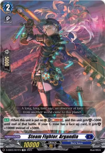Steam Fighter, Argandia (D-SS02/007EN), D-SS03: Stride Deckset -Chronojet- — Vanguard card price