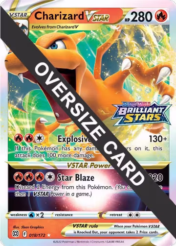 Charizard VSTAR (018/172), Jumbo Cards — Pokémon card price