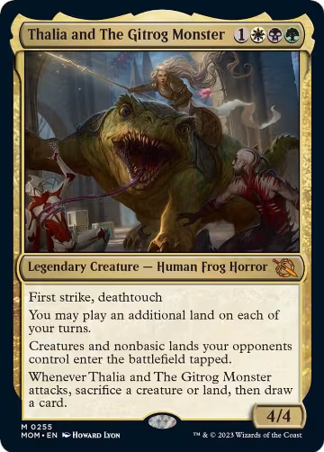 Thalia and The Gitrog Monster (255), March of the Machine — Magic card price