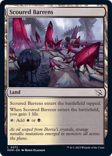 Scoured Barrens (272), March of the Machine — Magic card price