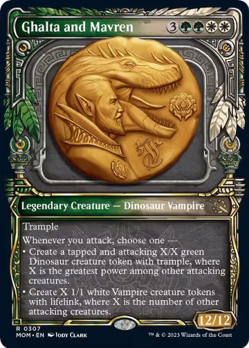 Ghalta and Mavren (Showcase) (307), March of the Machine — Magic card price