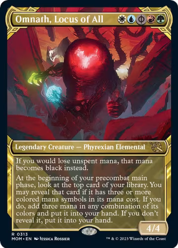 Omnath, Locus of All (Showcase) (313), March of the Machine — Magic card price