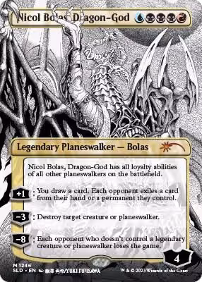 Nicol Bolas, Dragon-God (Borderless) (1246), Secret Lair Drop Series — Magic card price