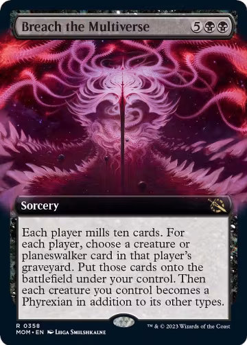 Breach the Multiverse (Extended Art) (358), March of the Machine — Magic card price