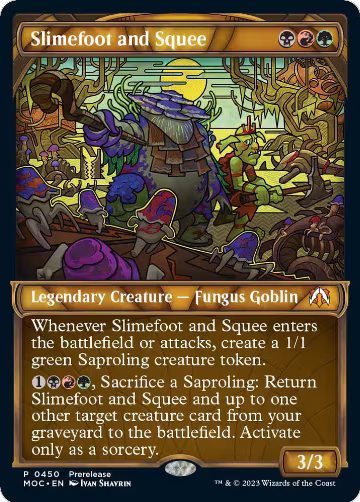 Slimefoot and Squee (Showcase) (450), Prerelease Cards — Magic card price