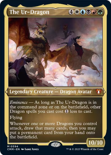 The Ur-Dragon (Foil Etched) (594), Commander Masters — Magic card price
