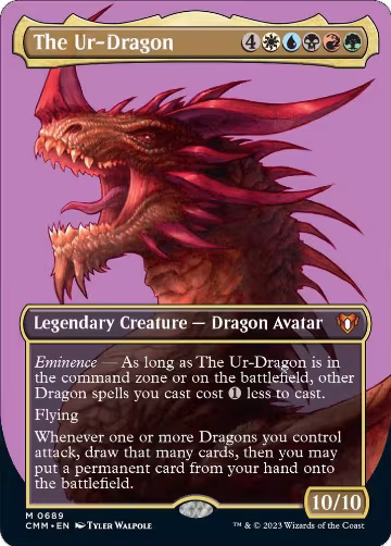 The Ur-Dragon (Borderless) (689), Commander Masters — Magic card price