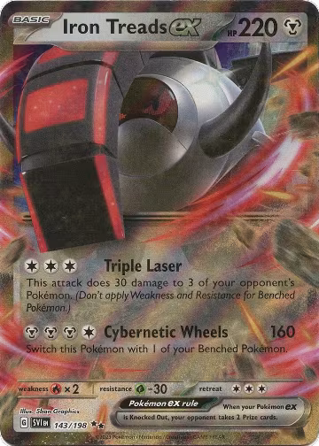 Iron Treads ex - 143/198 (143/198), Scarlet & Violet Base Set — Pokémon card price