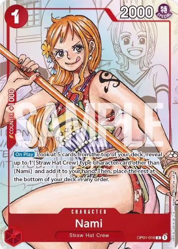 Nami - OP01-016 (Alternate Art) (OP01-016), One Piece Promotion Cards — One Piece card price