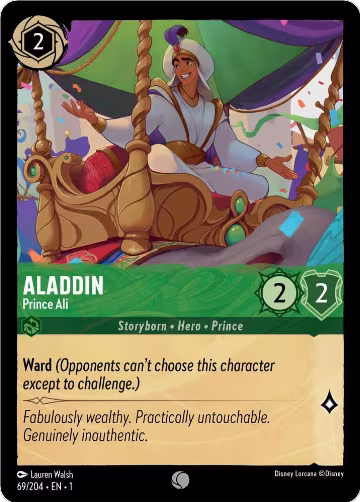 Aladdin - Prince Ali (69/204), The First Chapter — Lorcana card price