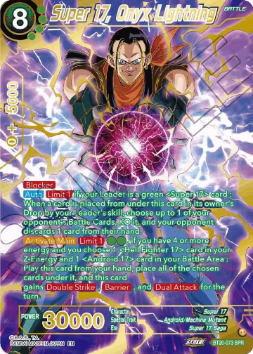 Super 17, Onyx Lightning (SPR) (BT20-073), Power Absorbed — DB Super card price