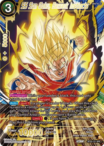 SS Son Goku, Berserk Instincts (SPR) (BT20-121), Power Absorbed — DB Super card price
