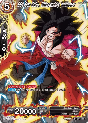 SS4 Son Goku, Otherworldly Infiltrator (Silver Foil) (BT20-122), Power Absorbed — DB Super card price