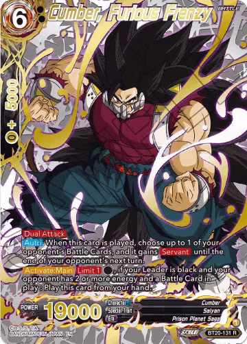 Cumber, Furious Frenzy (Gold-Stamped) (BT20-131), Power Absorbed — DB Super card price