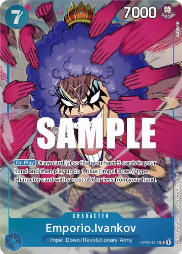 Emporio.Ivankov (051) (Alternate Art) (OP02-051), Paramount War — One Piece card price